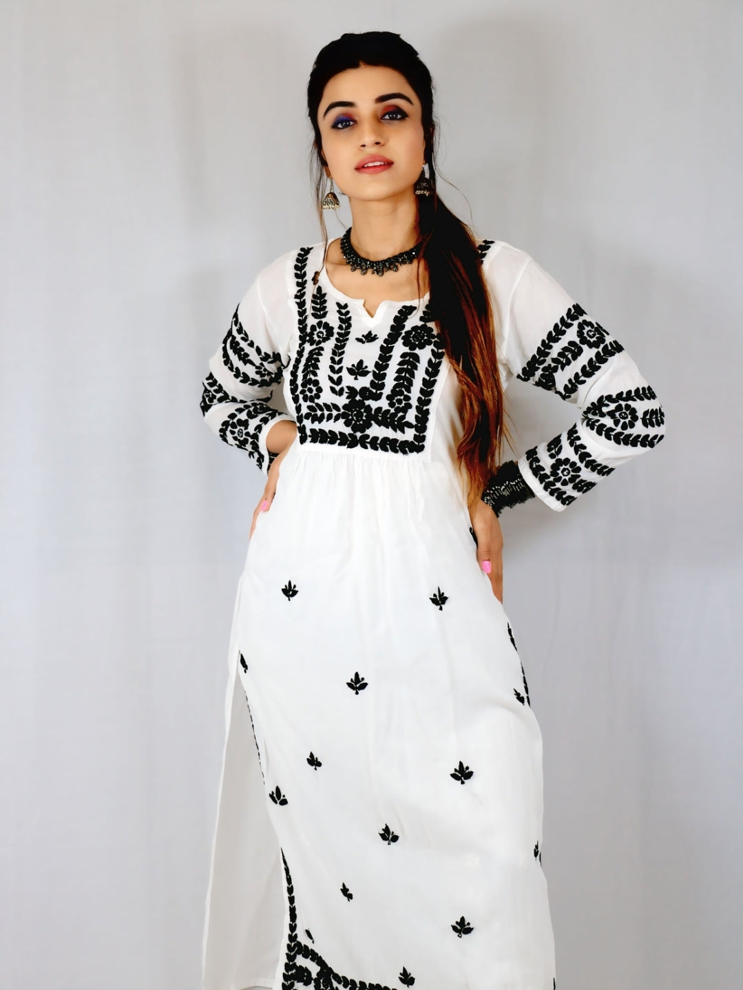 Black and White Embroidery
